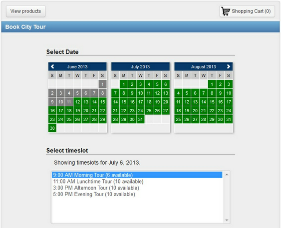 No overlap of availability